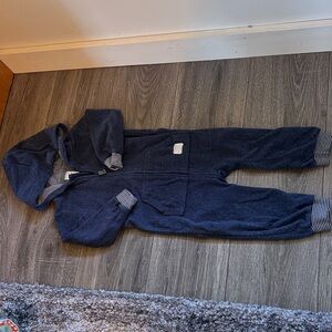 Carter's Dark Blue Hooded Jumpsuit